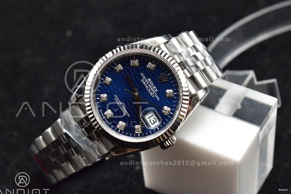 On VS3235 Bracelet SS Dial VSF 36 1:1 Blue Edition DateJust 904L 126234 Best Diamond Jubilee Steel 0411
